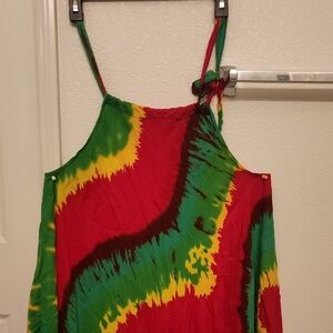 Bought In JAMAICA🇯🇲...Comfy Loose Tie-Dye Women's Dress